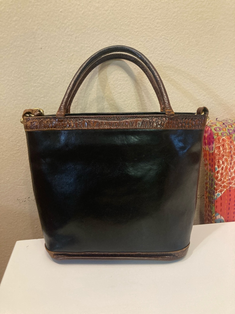 Brahmin Classic Handbag Black and Brown